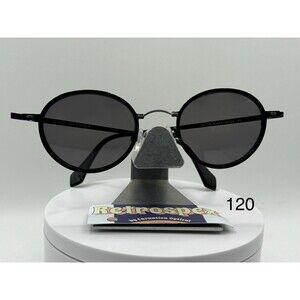 Vintage Refurbished Eyeglasses Round Metal Frame Nat & Coco 1315 Grey Lens Y2K